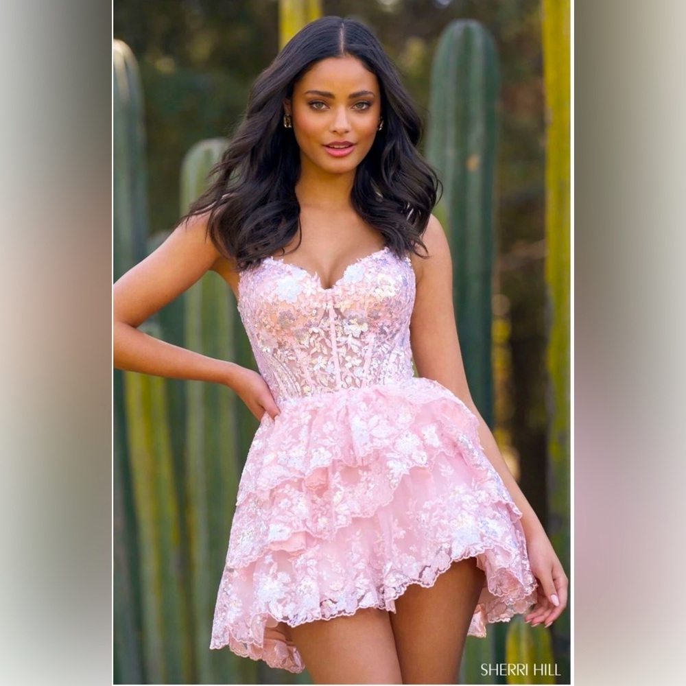 Sherri Hill Blush Pink Dress NWT!! Size 0, Stunning!!